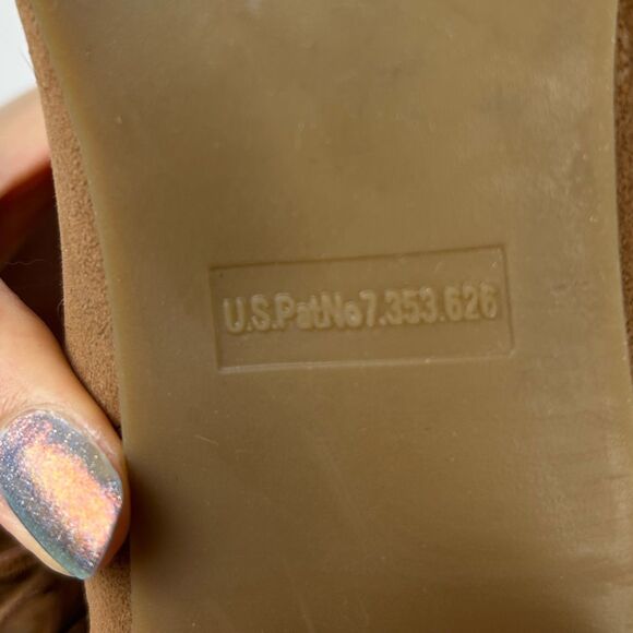 Rampage Frankey Tan Suede Fringe Western Ankle Boots Heeled Cowgirl Boho Shoes 8 - Picture 10 of 12